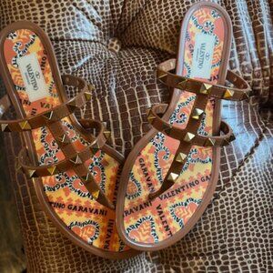 Valentino Rockstud "Jelly" Sandals